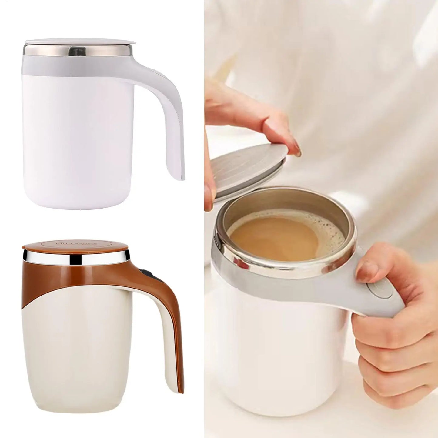 URGGU Self-Stirring Coffee Mug 380ml – Rechargeable Magnetic Cup