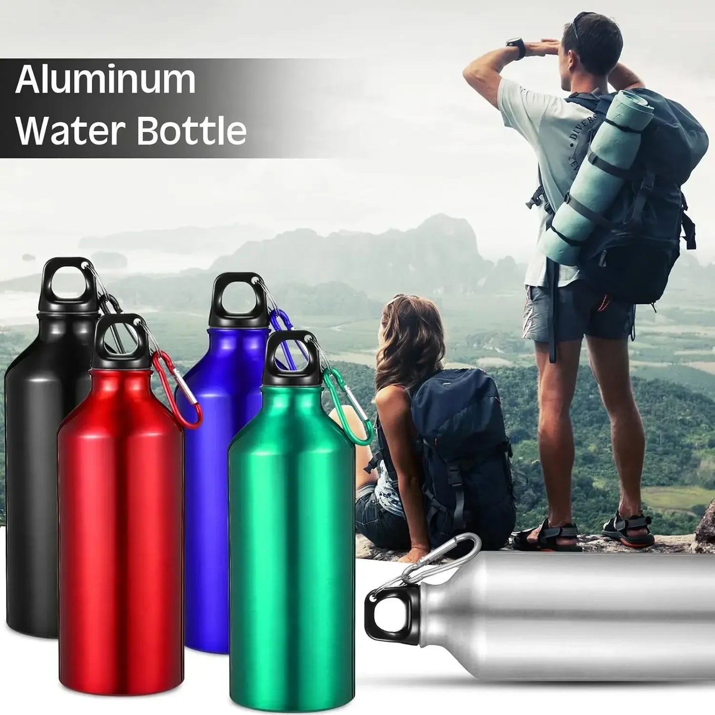 Aluminum Sports Water Bottle 500/750mL – Leakproof & Lightweight