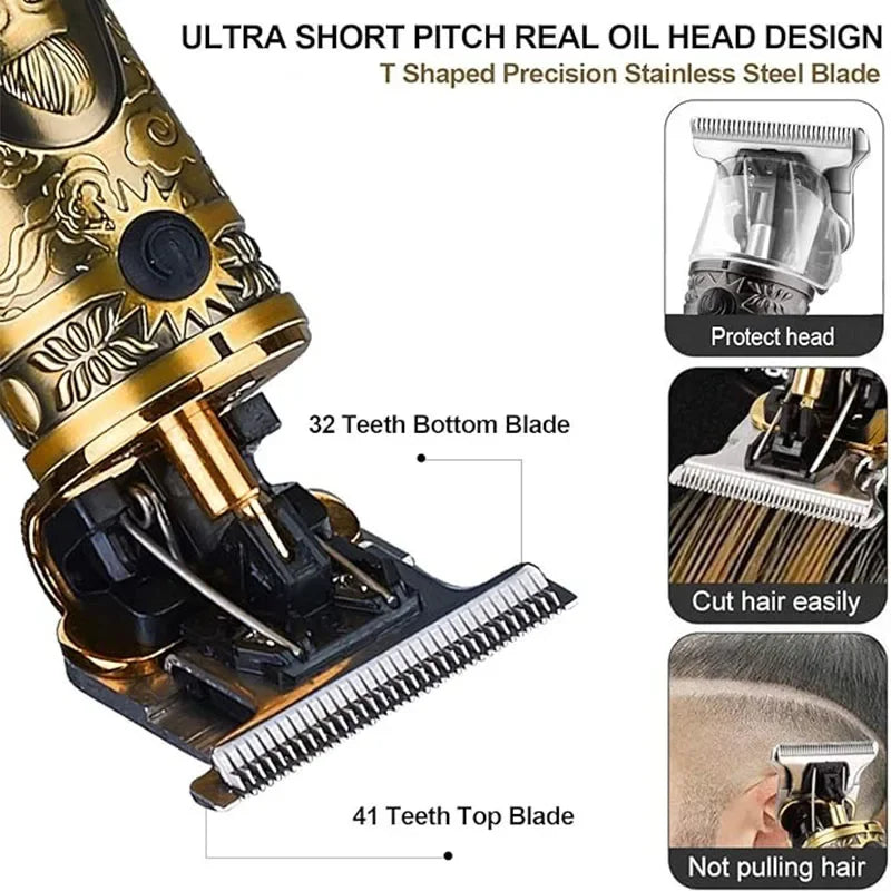 XMSJ T9 Professional Hair Clipper & Beard Trimmer for Men