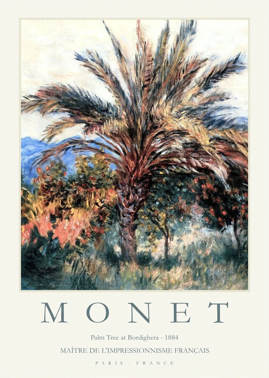 Claude Monet Abstract Landscape Canvas Wall Art | Unframed Print