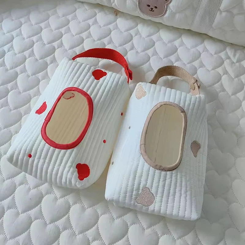 Baby Wet Wipes Case | Hanging Cloth Tissue Pouch Dispenser