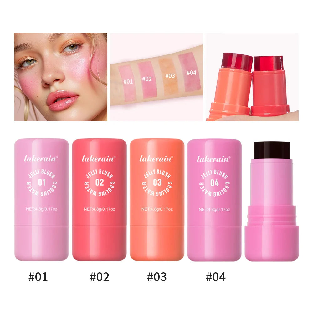Water Jelly Blush Stick – 4 Shades, Matte & Luminous Finish