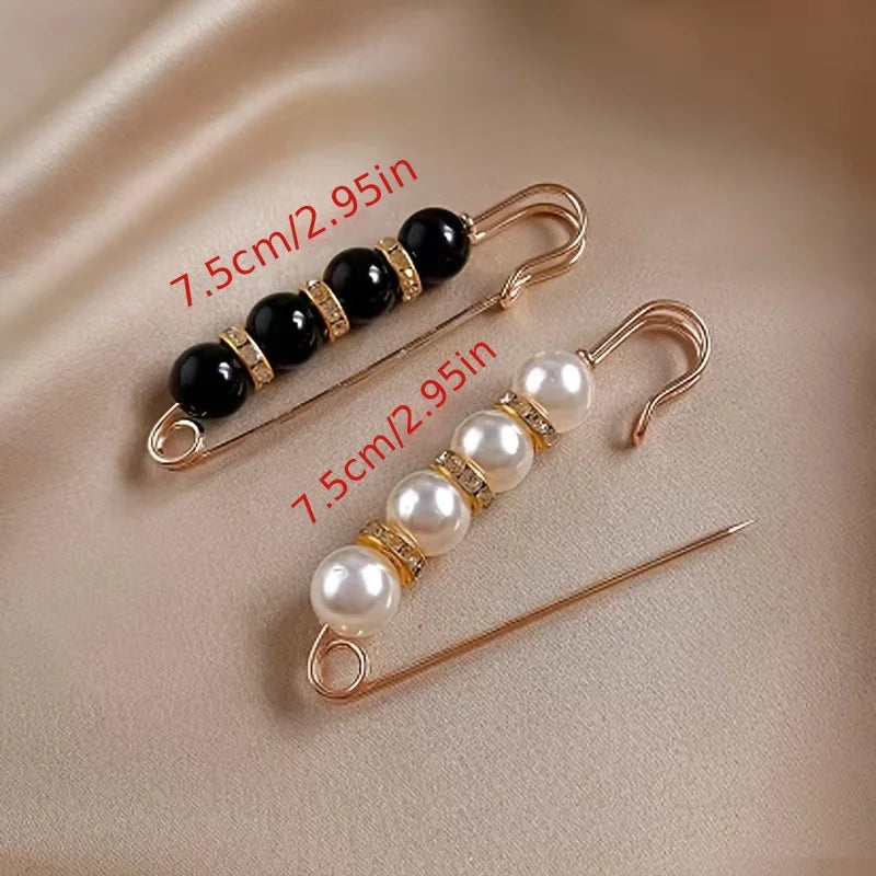 Beaded Waist-Cinching Brooch Pin | Waistband Adjuster