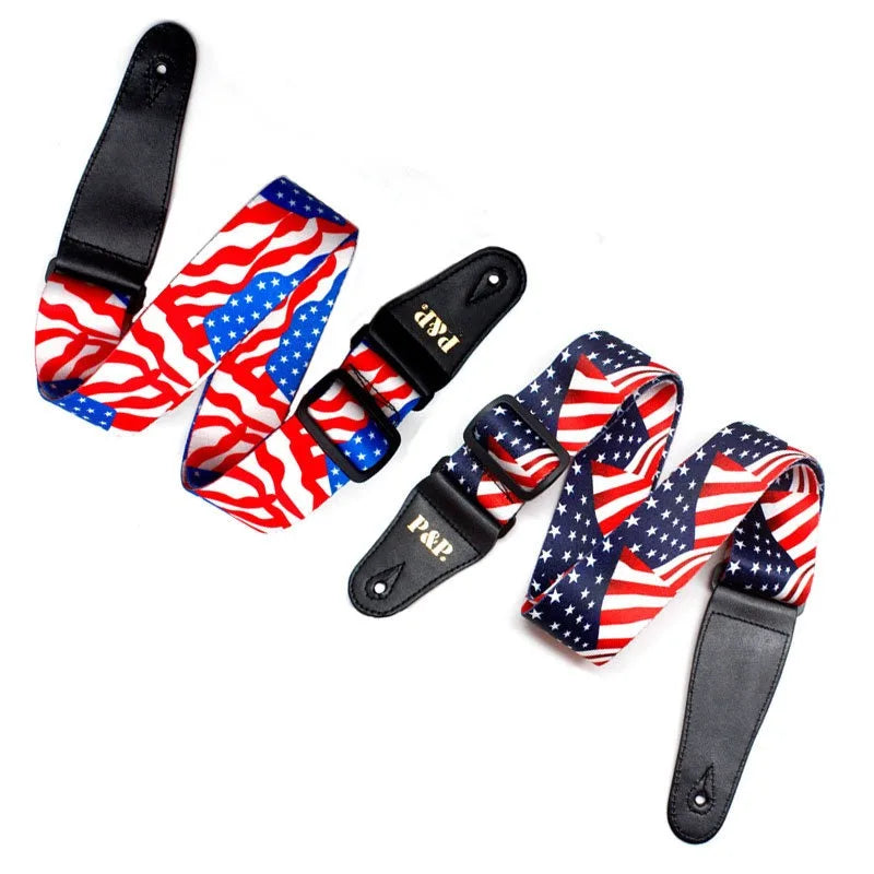 Printed Guitar Strap Heat Transfer Instrument Accessories Oblique