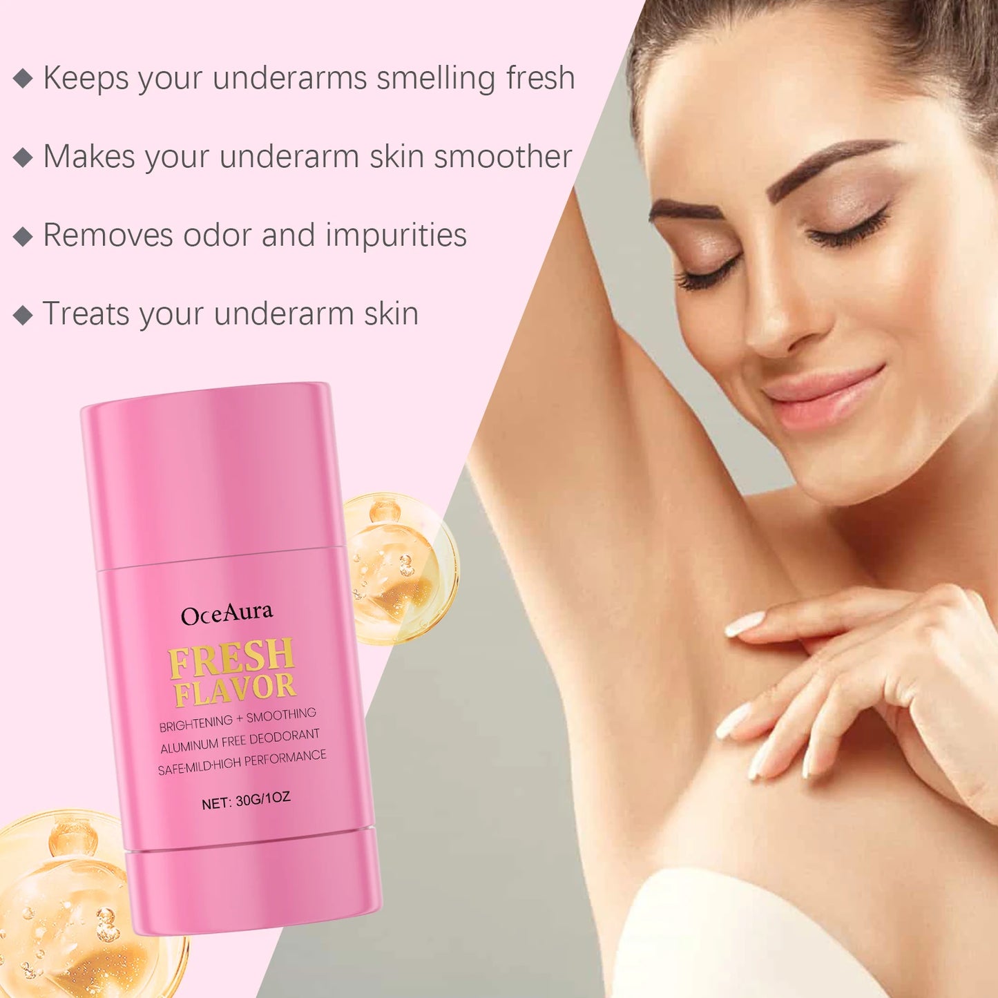30g Alcohol-Free Natural Deodorant Stick | Moisturizing Balm