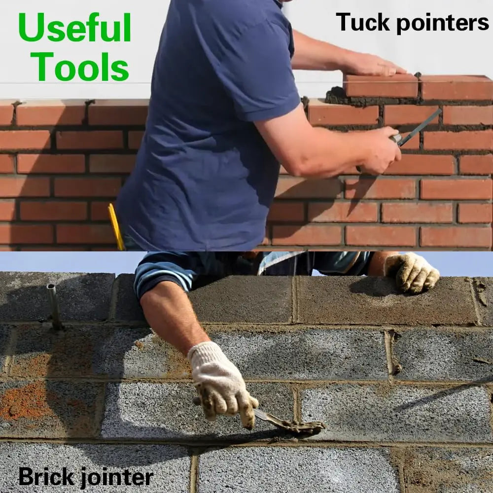 Reusable Mortar Grout Bag Set 3PCS Heavy-Duty Tile Masonry, with Jointer & Pointers, Blue Tip for Easy DIY Installation Grouting Peaceful Pleasures Health and Wellness