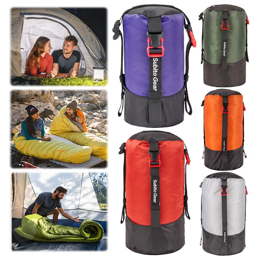Sleeping Bag Compression Storage Bag Multi-Purpose Camping Supplies Storage Bag Large Capacity Space Saving for Camping Hiking Peaceful Pleasures Health and Wellness