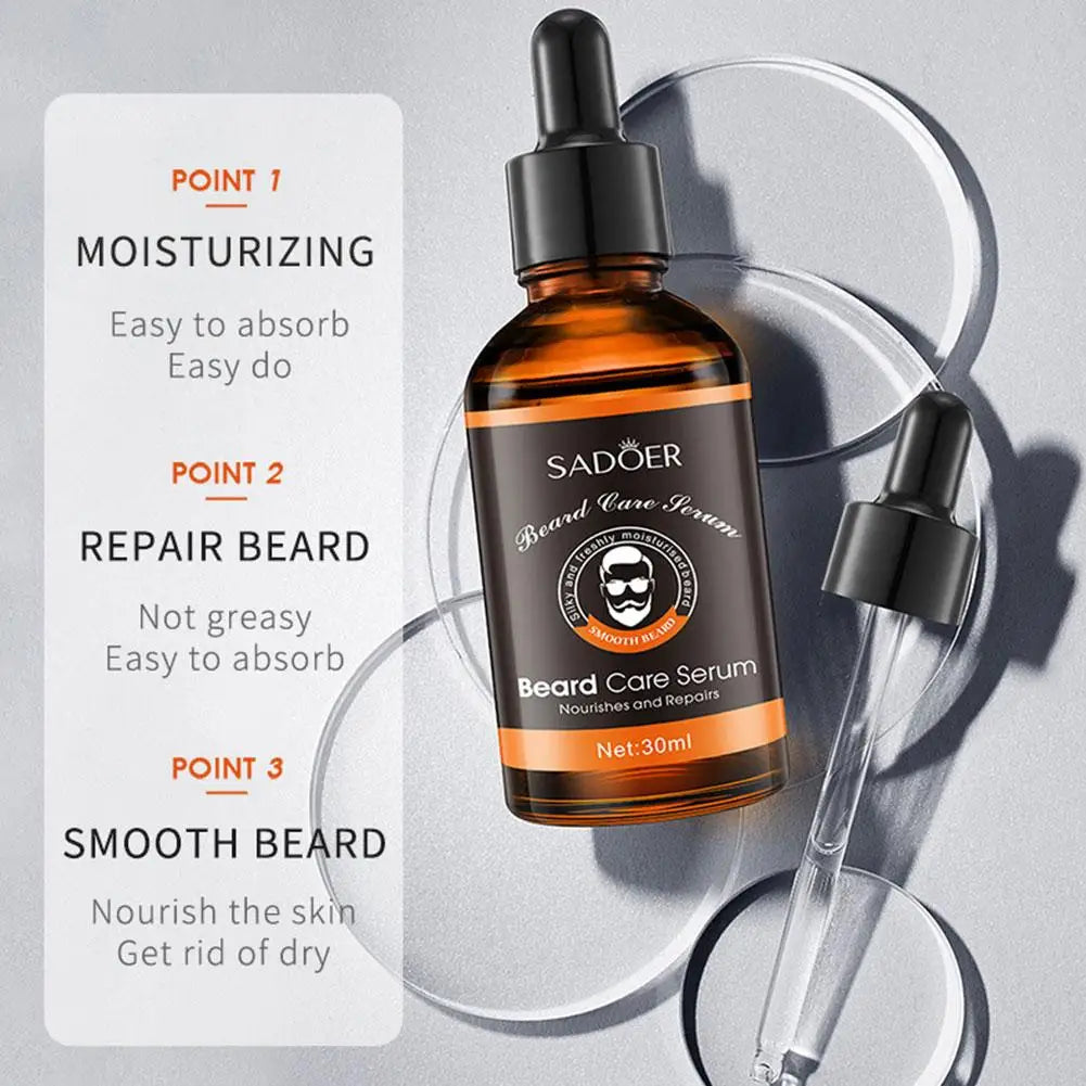 2pcs Beard Care Oil For Men Natural Organic Beard Care Fast Shine Soften Beard Strengthens Mustaches Smooth Nourishing Beard Oil Peaceful Pleasures Health and Wellness