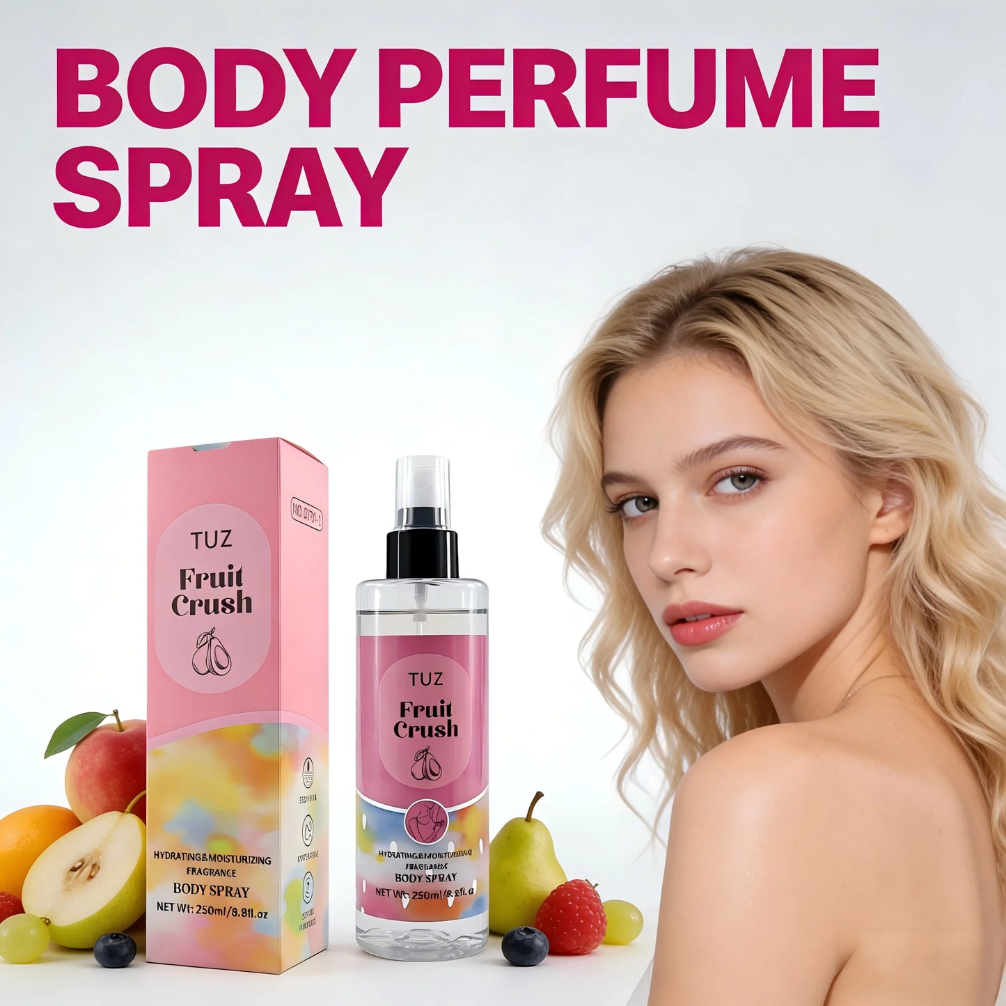 Hydrating Fragrance Body Spray for Women - 250ml Peaceful Pleasures Health and Wellness