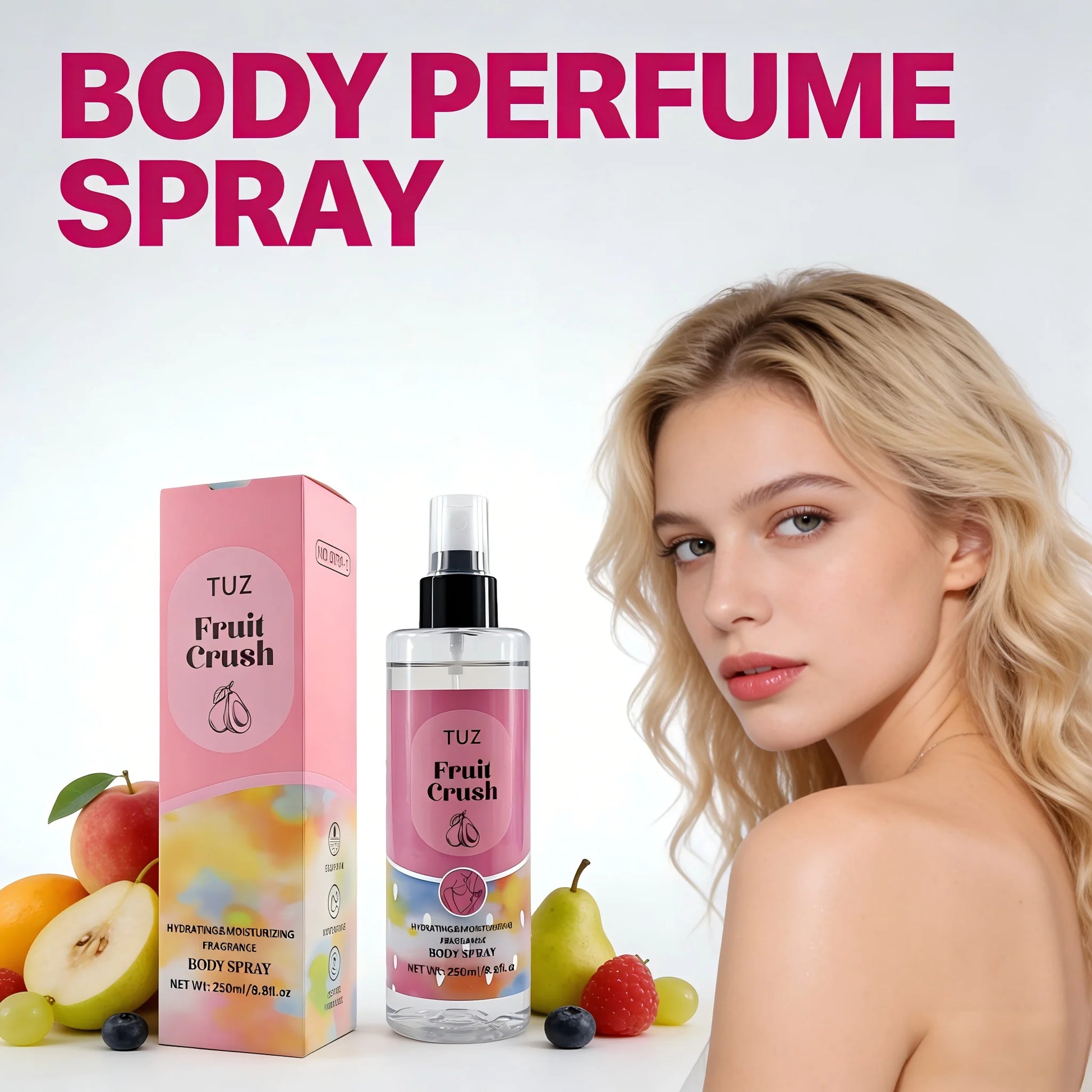 Hydrating Fragrance Body Spray for Women - 250ml Peaceful Pleasures Health and Wellness