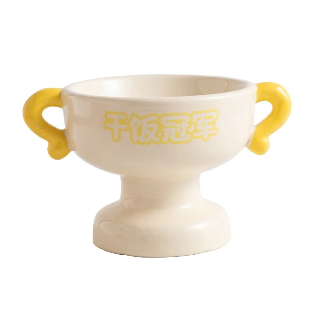 Elevated Ceramic Cat Bowl – Non-Slip Base | Food & Water