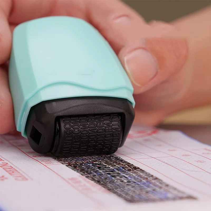 Identity Theft Protection Roller Stamp Identity Prevention Theft Stamp Rolling Security Stamp For Privacy Protection ID Blockout Peaceful Pleasures Health and Wellness