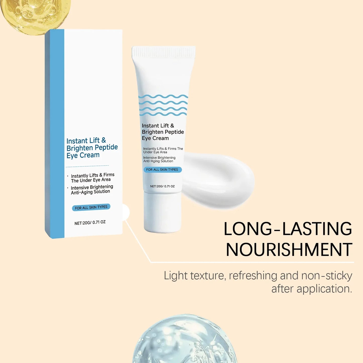 Peptide Eye Cream – Hydrating, Firming & Brightening | 20g