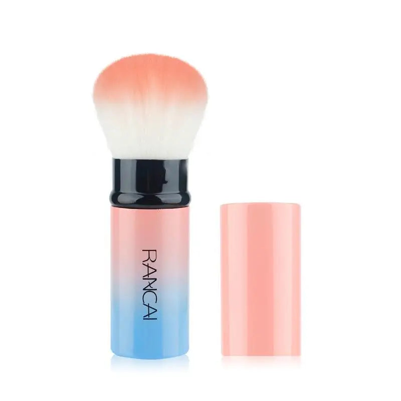 Retractable Cosmetic Brush Portable Face Powder Blusher Foundation Blush Highlight Brush Fiber Hair Handle Brush Female Peaceful Pleasures Health and Wellness A10