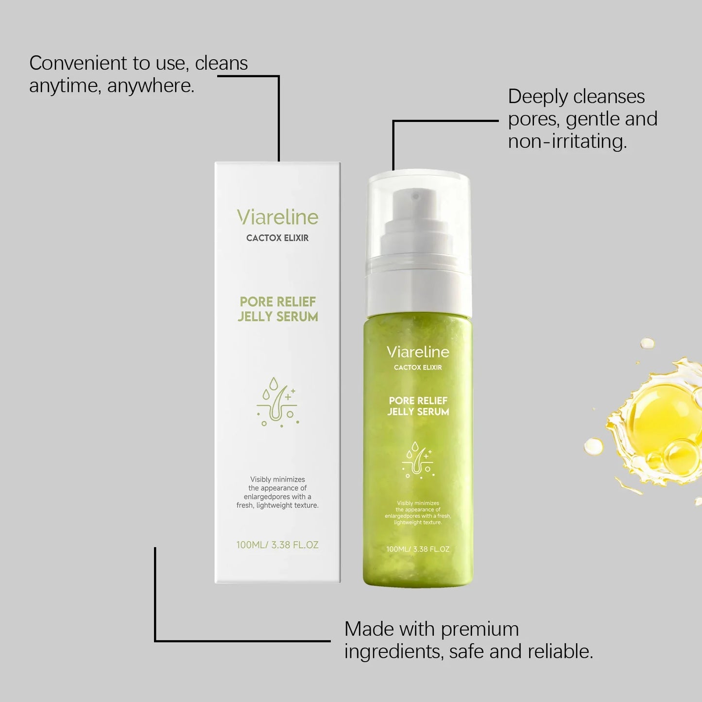 Moisturizing Gel Face Serum – Hydrating, All Skin Types