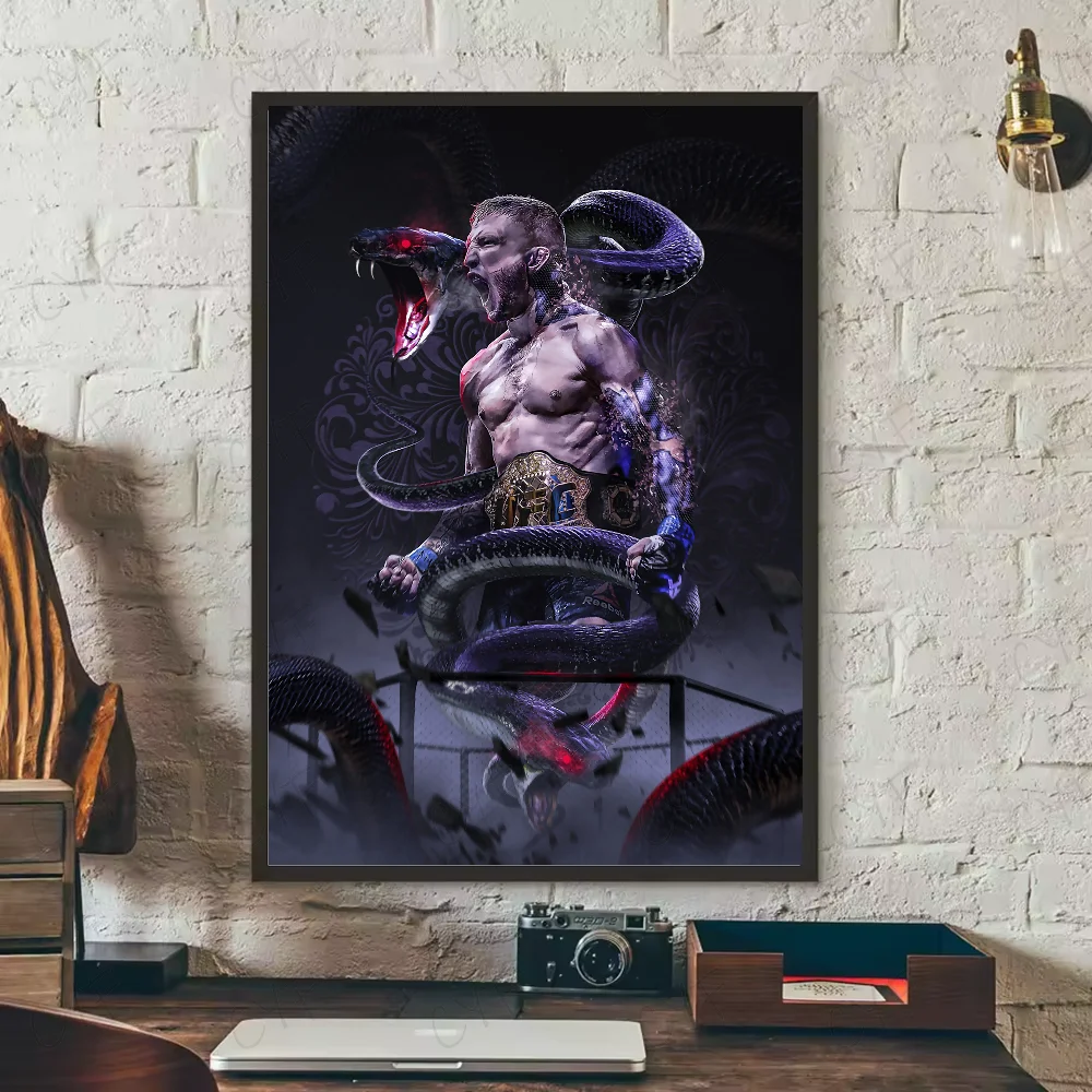 Khabib Nurmagomedov UFC Poster – HD Waterproof PVC Wall Art Sports Wall Poster Peaceful Pleasures Health and Wellness z13 21X30cmNoframe