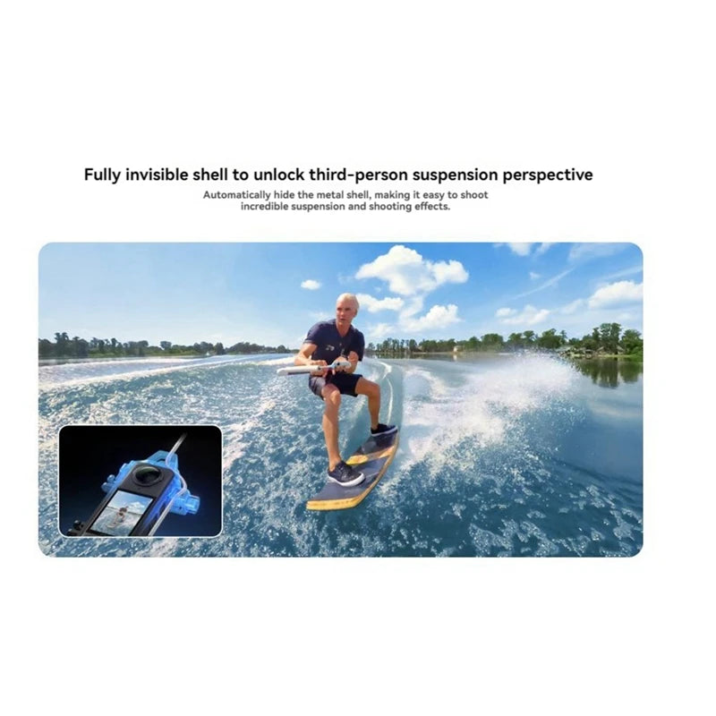 Insta360 X4 Towline Bracket – Watersports Third-Person Surf View Peaceful Pleasures Health and Wellness