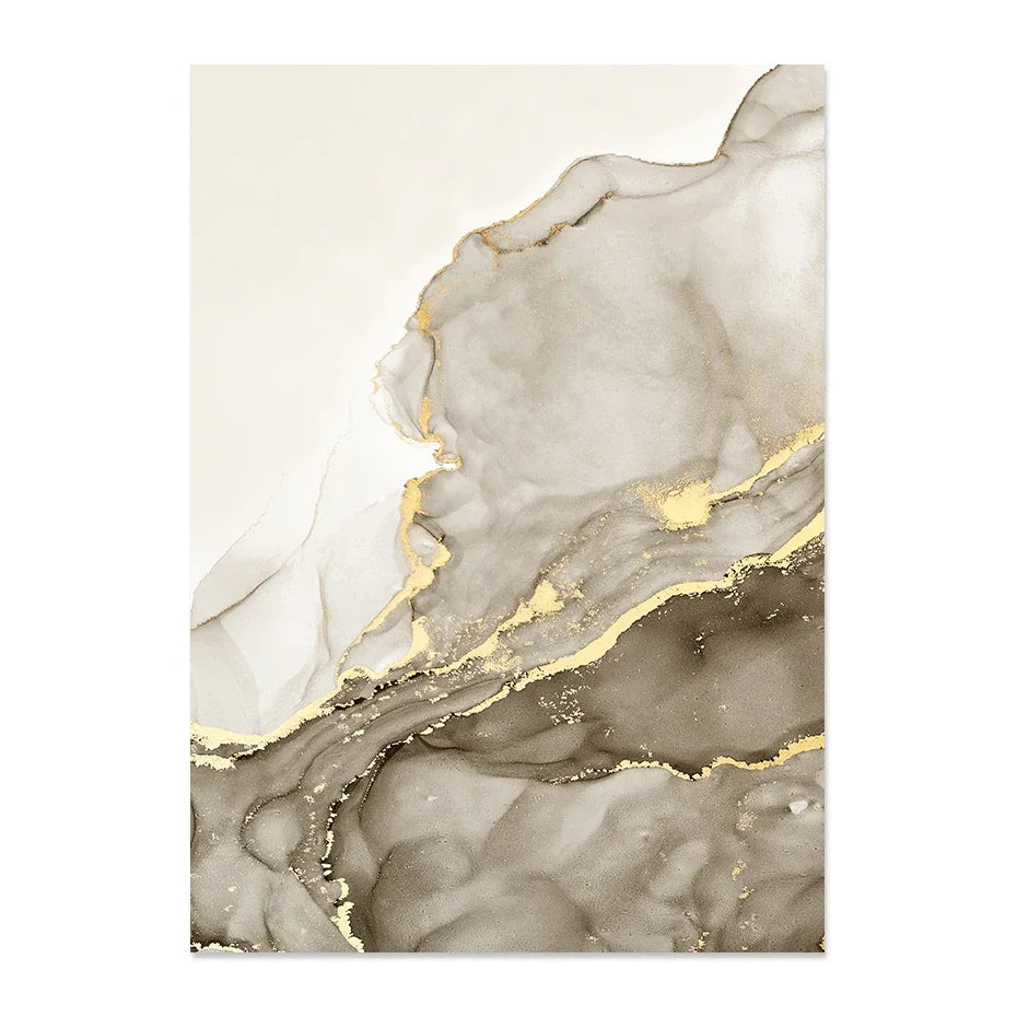 Triad Marble Beige Abstract Canvas Wall Art | Minimalist Décor Canvas Wall Art Peaceful Pleasures Health and Wellness PICTURE 1 20x30cm Unframed