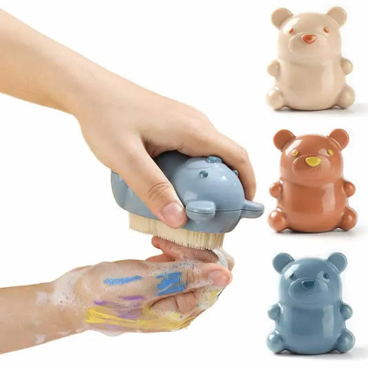 Kids Animal Nail & Hand Scrub Brush | Soft Bristle Cleaner Kids Nail Scrub Brush Peaceful Pleasures Health and Wellness