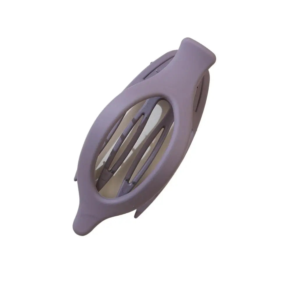 Large Hair Claw Clip Matte Solid Color Leaf Duckbill Hair Clamps Hollowed Oval Hairpin for Women Thin Thick Hair Fashion Hairpin Peaceful Pleasures Health and Wellness purple