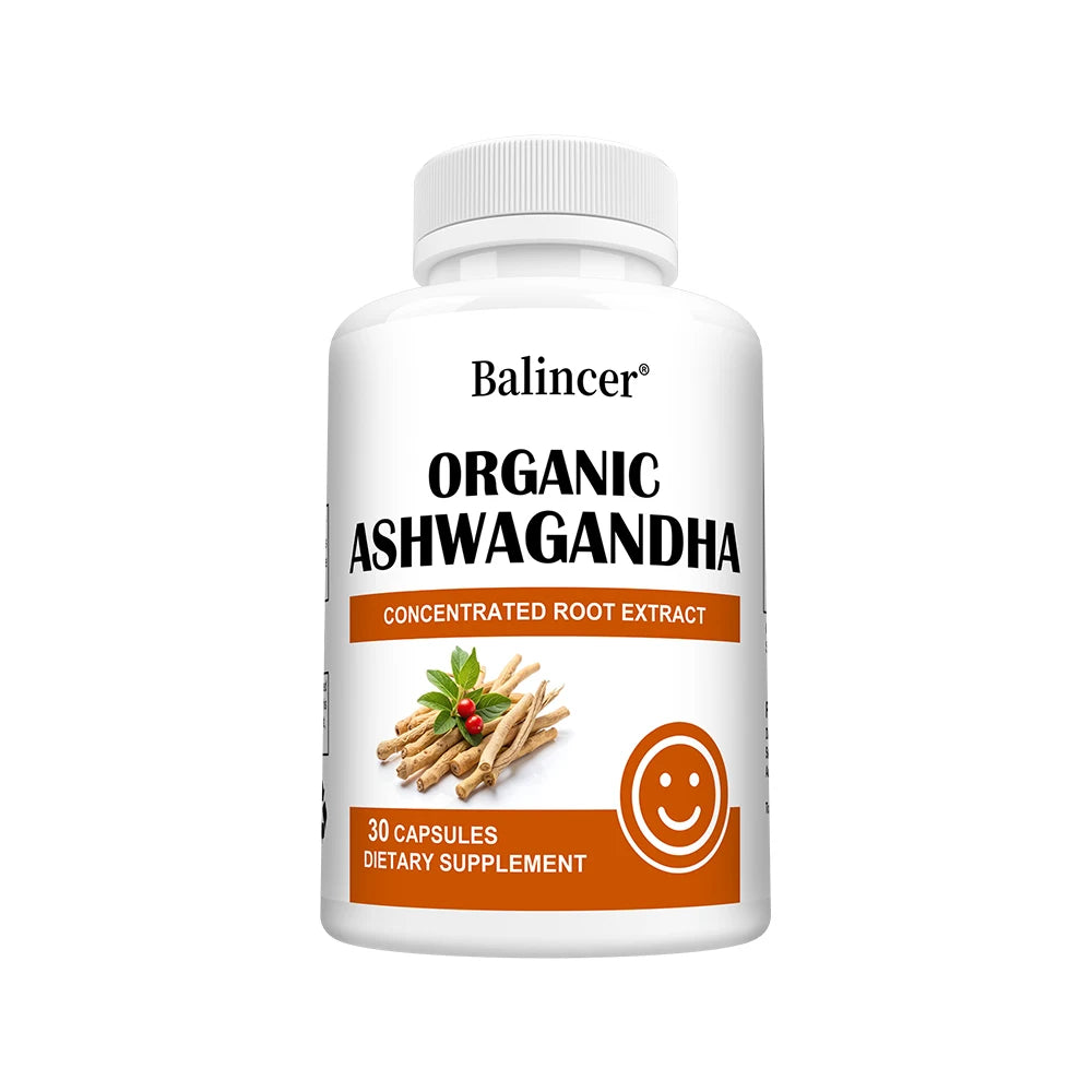Ashwagandha Capsules - Black Pepper, Stress Relief, Energy Sleep Mood Focus & Immune Support, Relaxation, Cognitive Function Peaceful Pleasures Health and Wellness 30 count-1 bottle