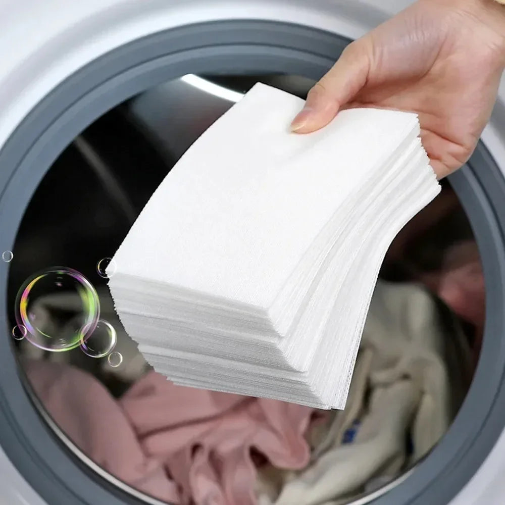 Color Catcher Sheets for Laundry – Dye Absorbing (50–200 pcs)