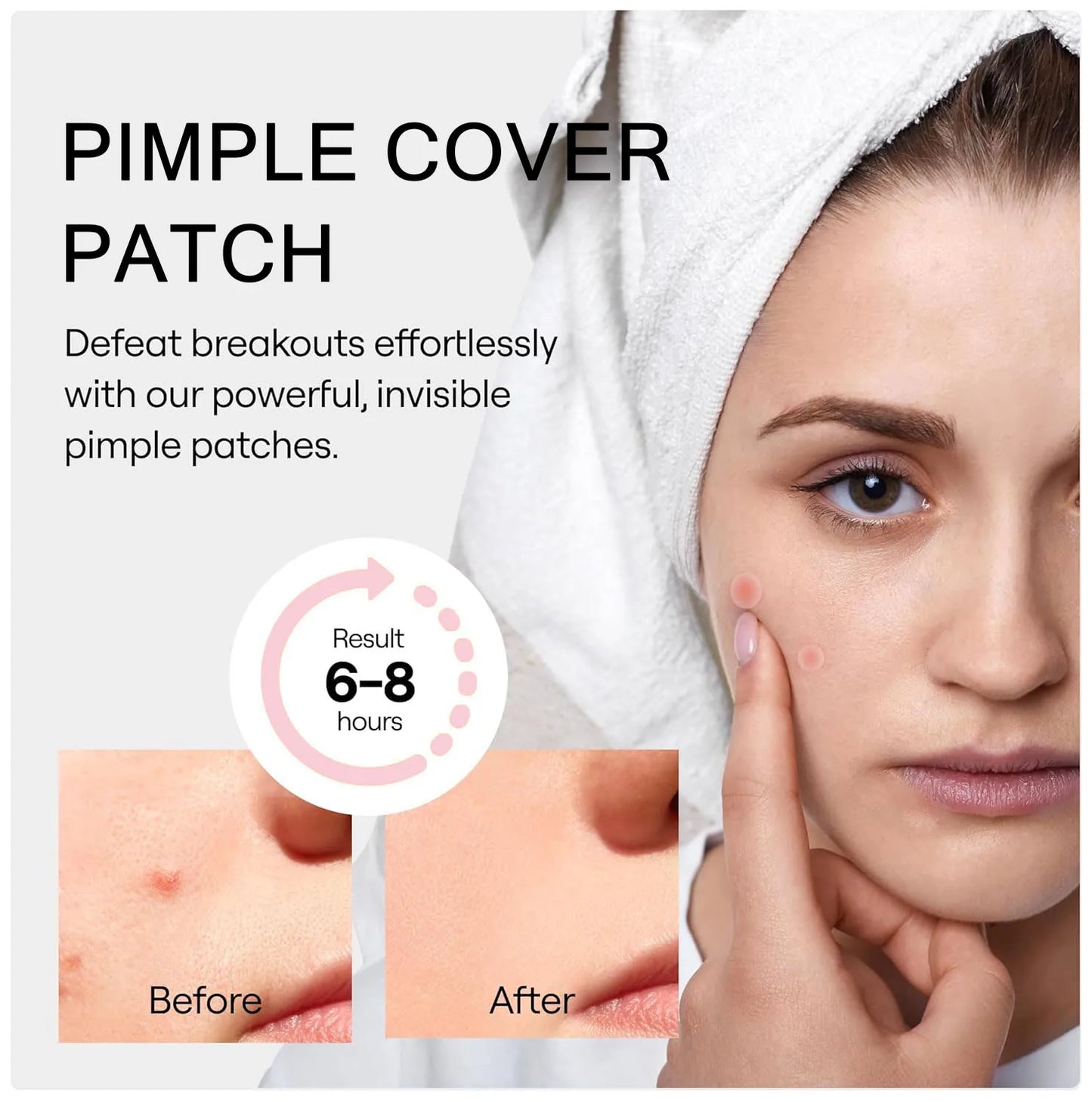 Hydrocolloid Acne Patches Alcohol-Free Pimple Cover Dots