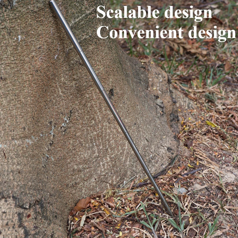 Extendable Fire Blowing Pipe | Stainless Steel Camping Tool Camping Fire Tool Peaceful Pleasures Health and Wellness
