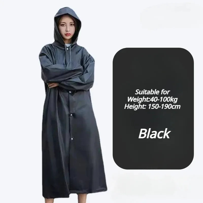 Waterproof Rain Poncho – Lightweight Reusable Adult Raincoat