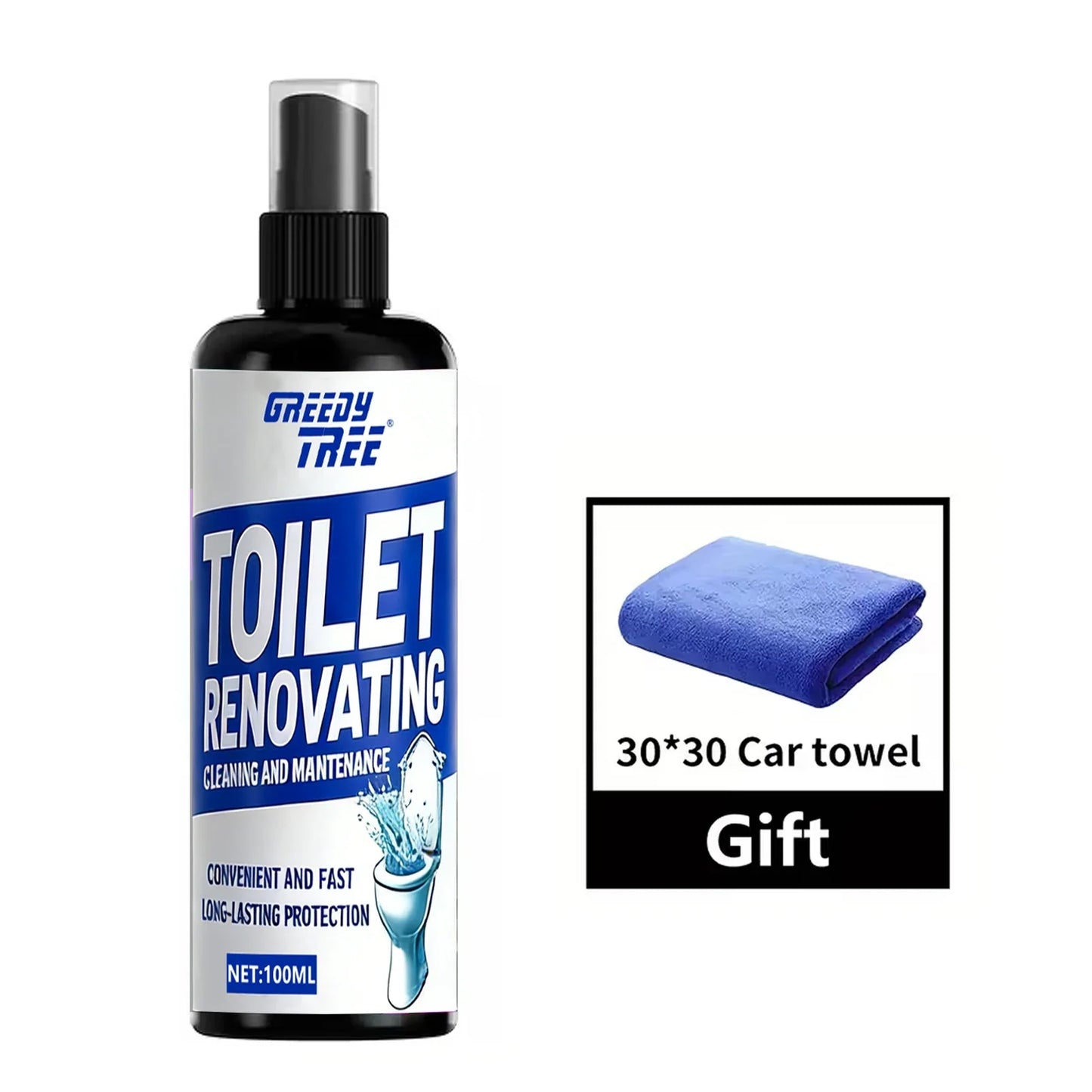 Toilet Renovating Spray 100ml – Limescale & Stain Remover