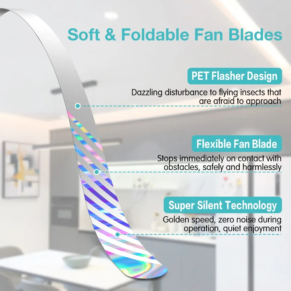 Fly Repellent Table Fan – Soft Blades, USB & Battery Powered