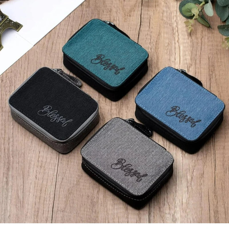 Pill Organizer Case, Weekly Pill Box for Vitamin and Supplement Holder, 7-Day Travel Organizer Medicine Case Peaceful Pleasures Health and Wellness
