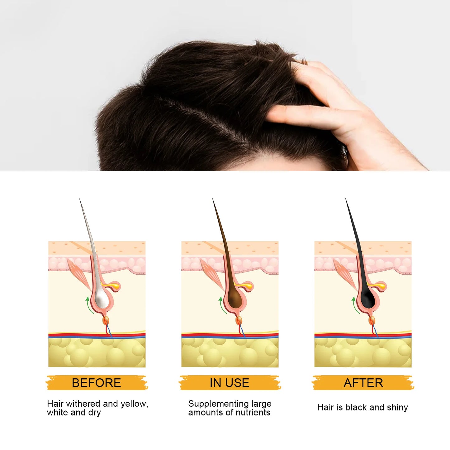 East Moon He Shou Wu Hair Darkening Shampoo Bar | Gray Hair
