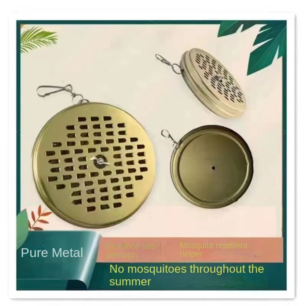 Mosquito Repellent Mosquito Incense Box Fire Prevention Outdoor Mosquito Incense Plate Portable Disc Mosquito Storage Box Summer Peaceful Pleasures Health and Wellness