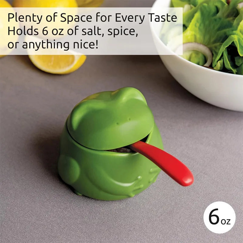 Frog Salt & Seasoning Jar | Cute 3D Printed Kitchen Decor