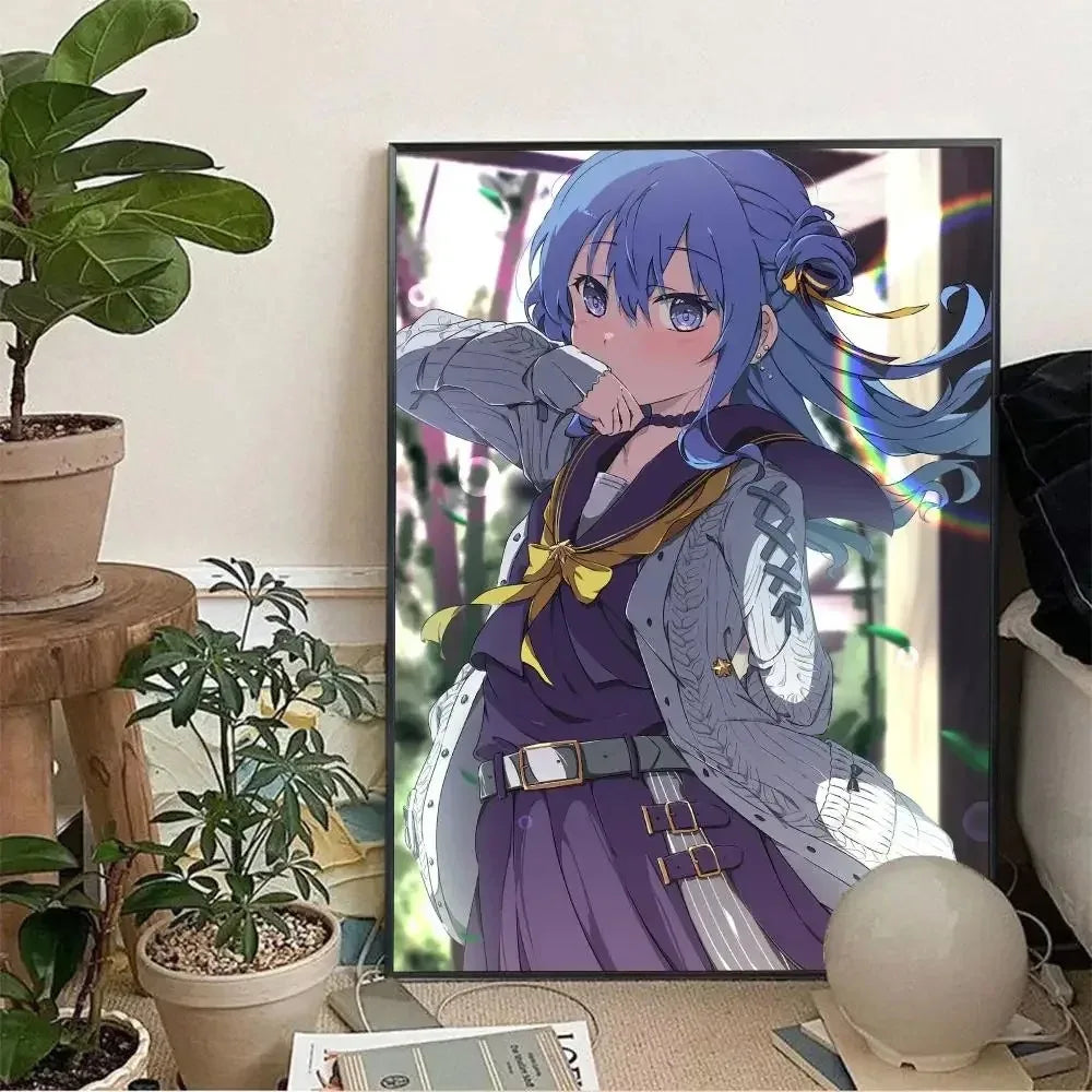 Hoshimachi Suisei Hololive Anime Canvas Wall Art Poster