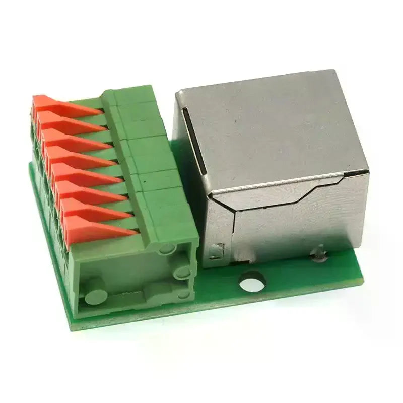 RJ45 Female Socket Adapter Board – Solder-Free Terminal Block Network Adapter Board Peaceful Pleasures Health and Wellness