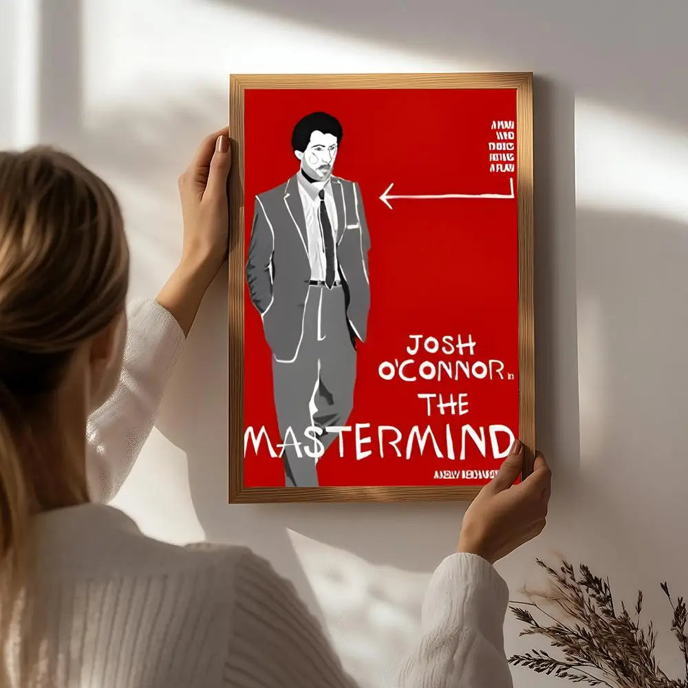 Movie T-The Mastermind Poster HD Self Adhesive Waterproof Wall Art Ideal for Home Office Dorm Bedroom Great Gift Peaceful Pleasures Health and Wellness White3 21X30cmNoframe