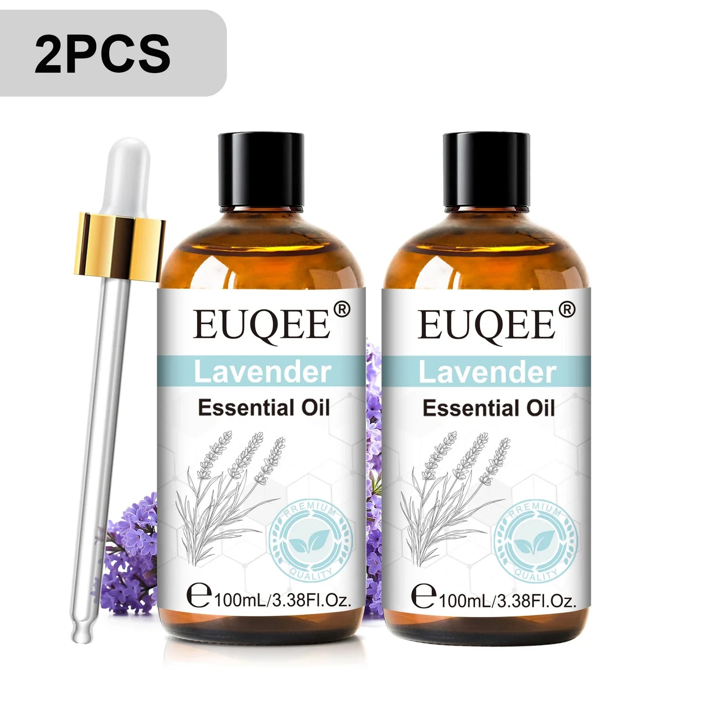 EUQEE 100ml Essential Oils – Lavender, Vanilla, Lemon & Cinnamon