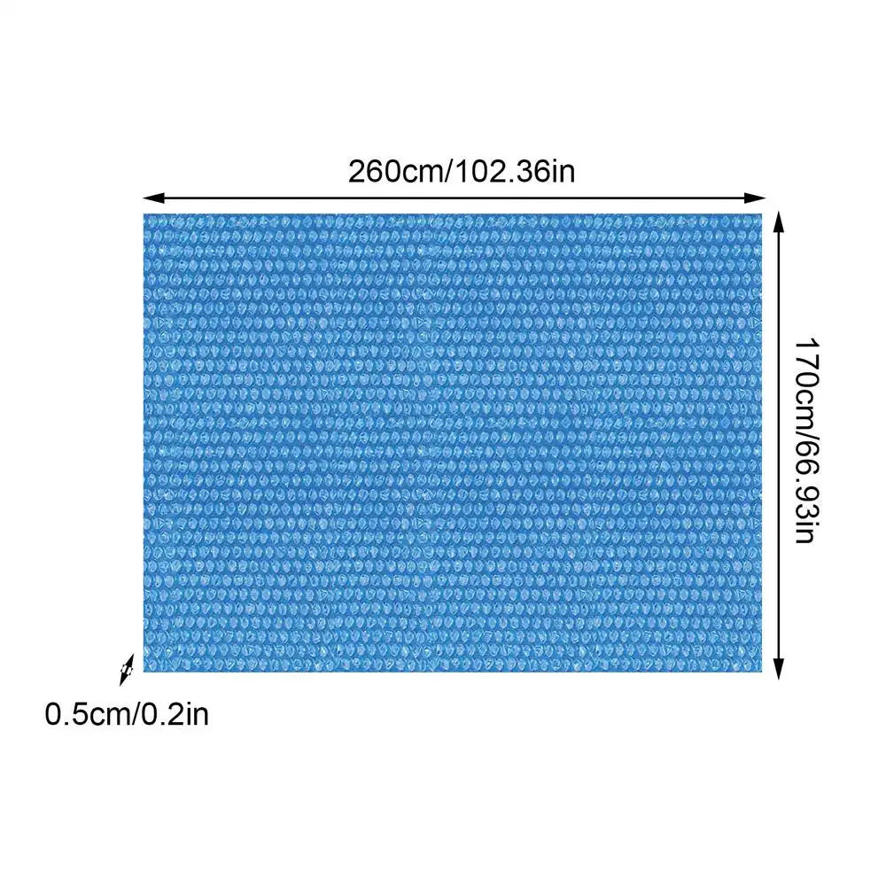 Solar Pool Cover – PE Bubble Film Heat Insulation, 3 Sizes