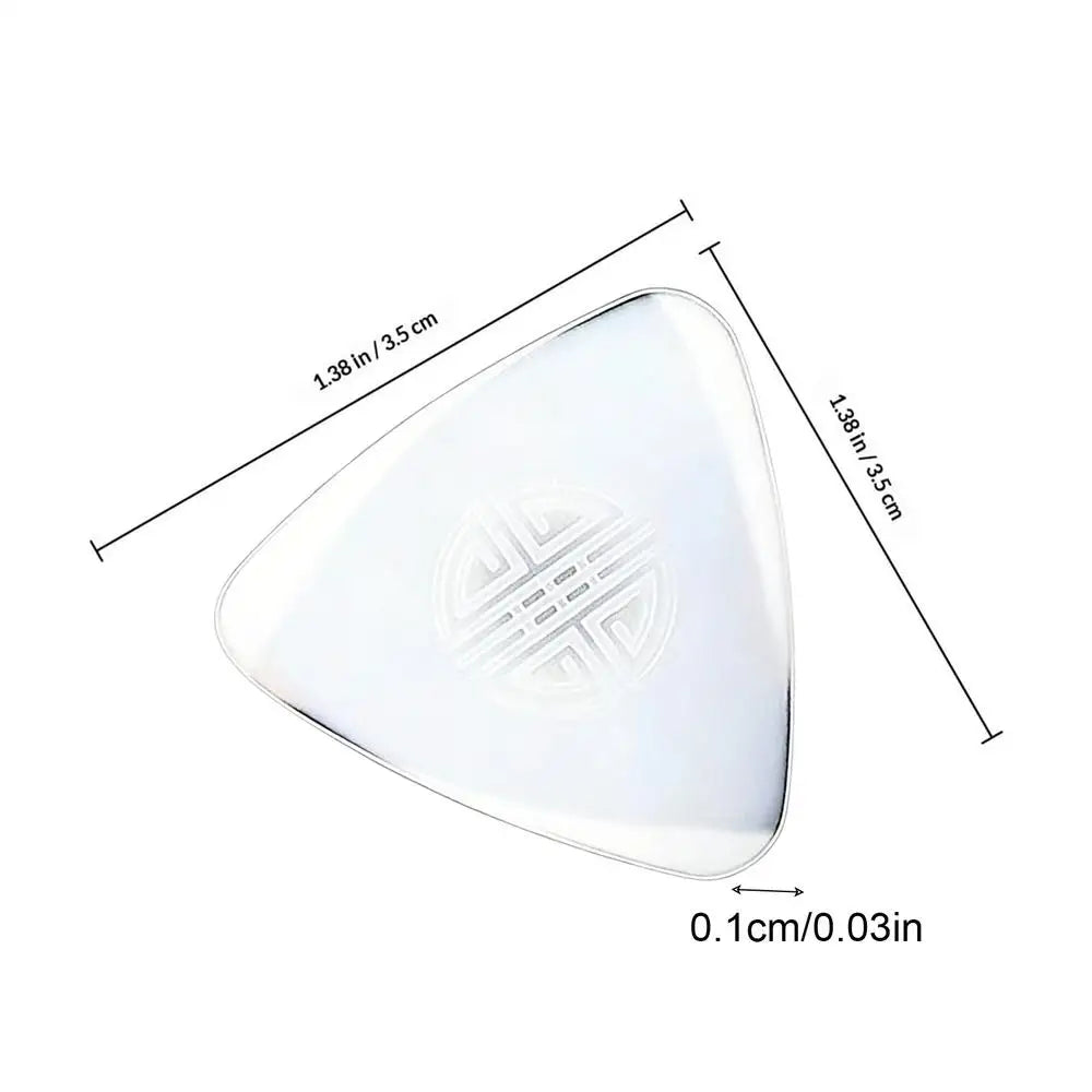 Nylon Non-Slip Guitar Picks Thin Acoustic & Bass Picks For Musicians & Beginners, Versatile Music Accessories For Ukulele Peaceful Pleasures Health and Wellness White