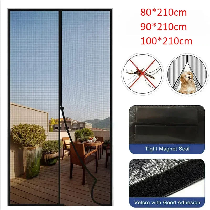 Magnetic Mosquito Net for Window Door Curtain Insect Screen Anti-mosquito Net Curtains Invisible Mesh Protective Shades Home Peaceful Pleasures Health and Wellness