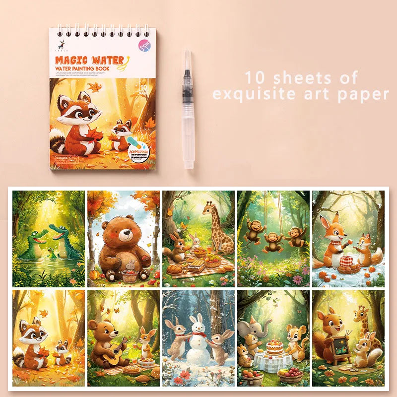 Magical Water Drawing Notebook Repeatedly Graffiti Clear Puzzle