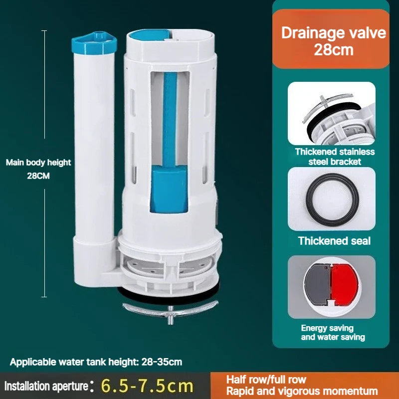 Dual Flush Toilet Cistern Valve – Two-Button Fill & Drain Kit
