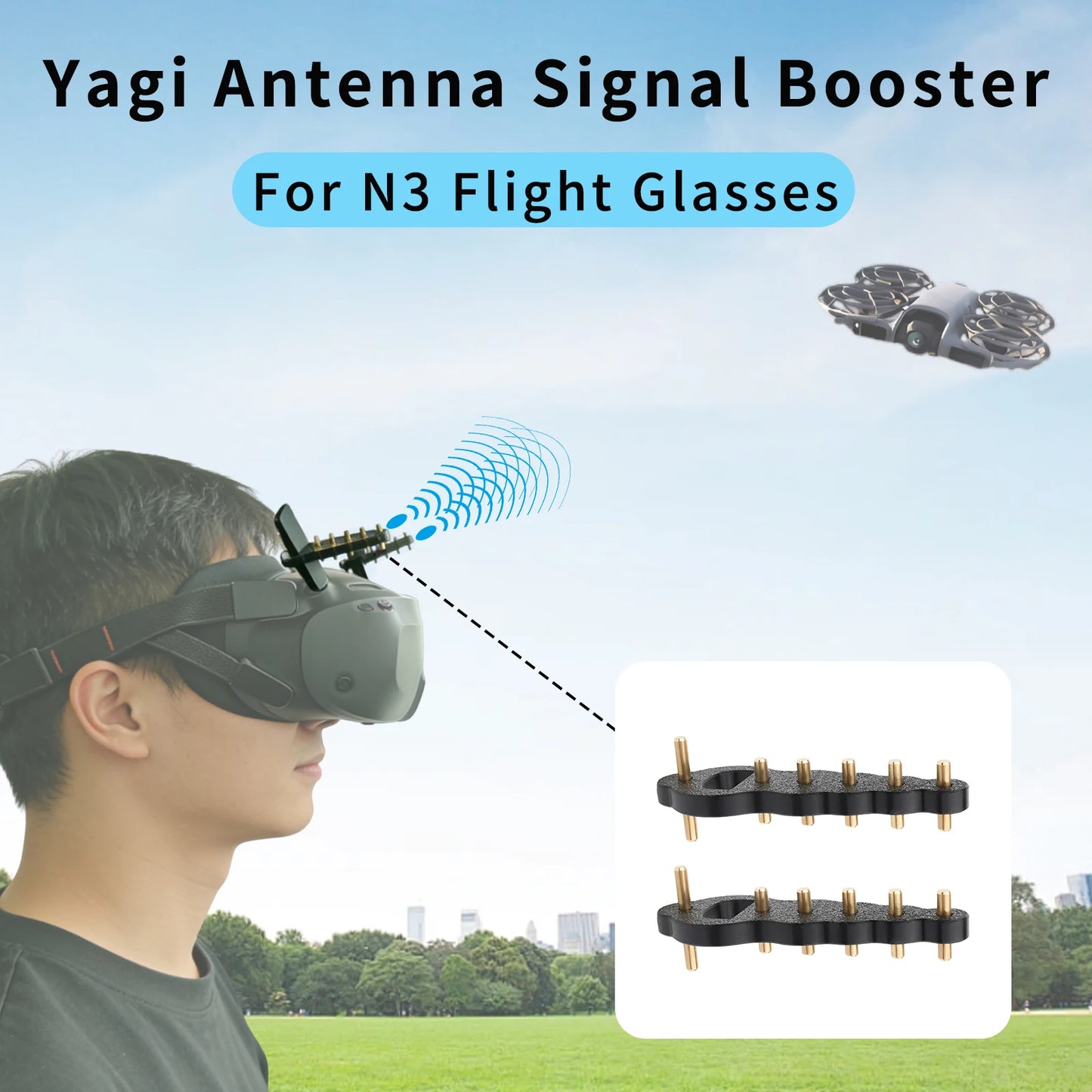 1 Pair Of Antennas For DJI Goggles N3 Antenna Signal Range Extender Peaceful Pleasures Health and Wellness