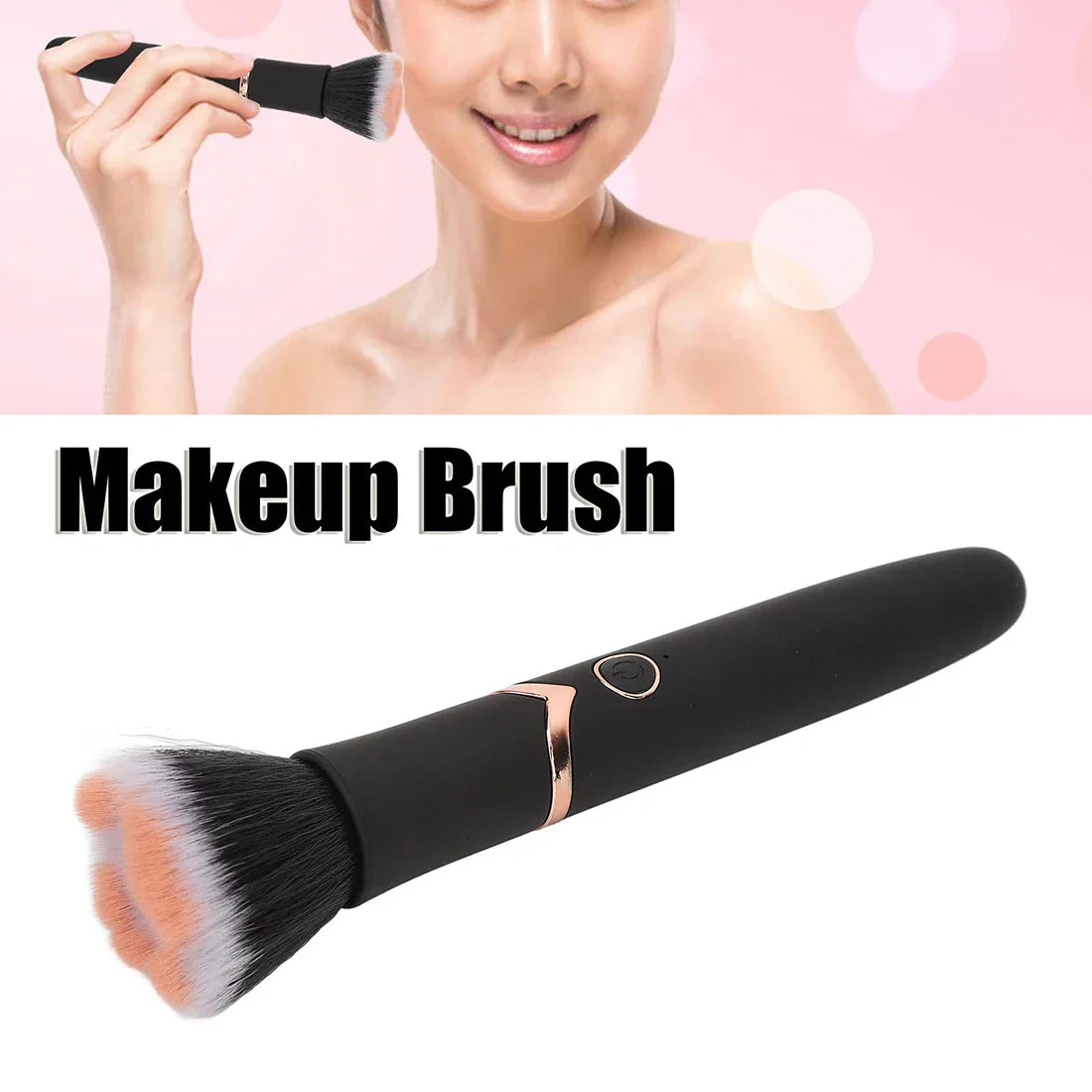 Electric Vibrating Makeup Brush – 10-Speed Rotating Blush Brush