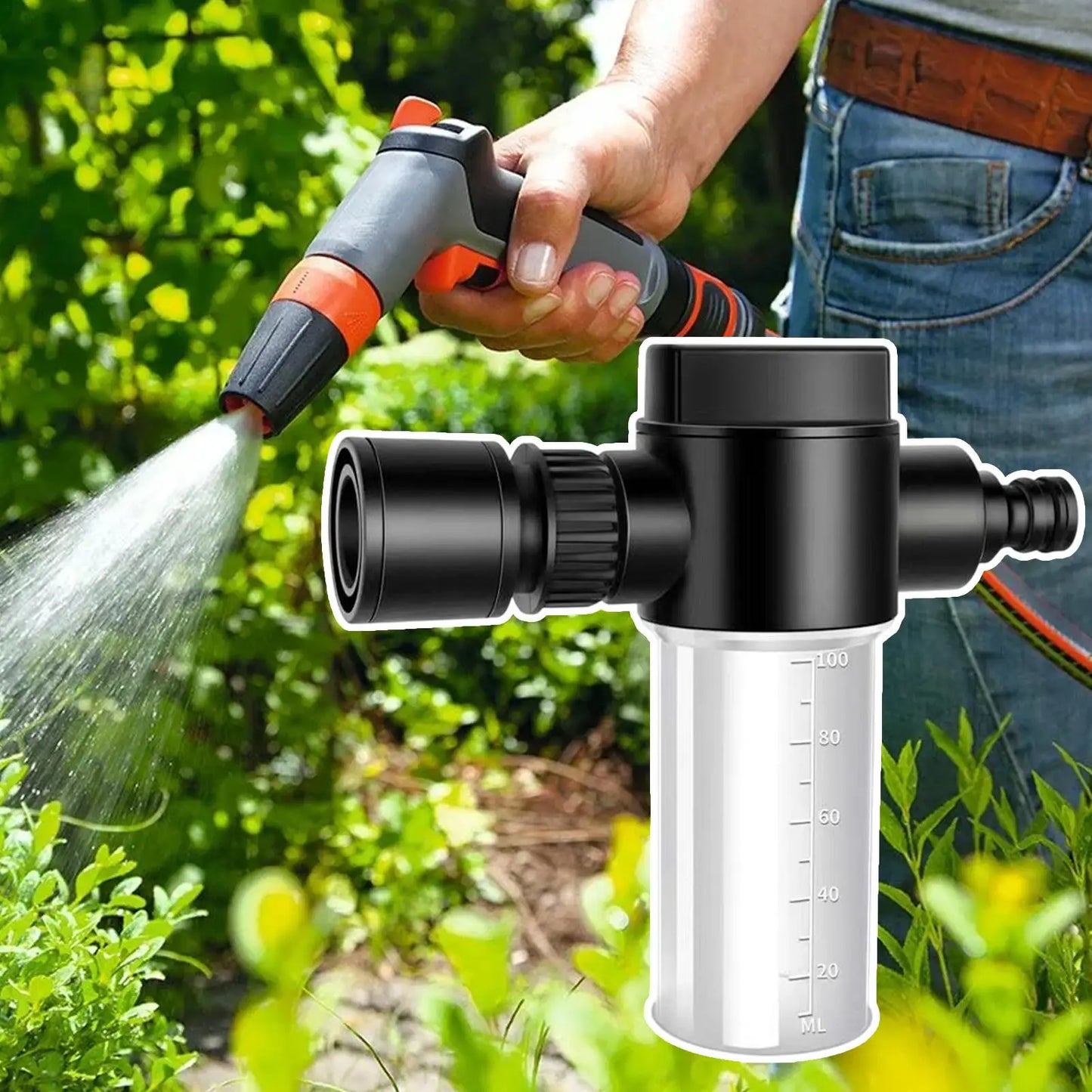 Adjustable Foam Cannon Garden Hose Sprayer | 100ML Foamer