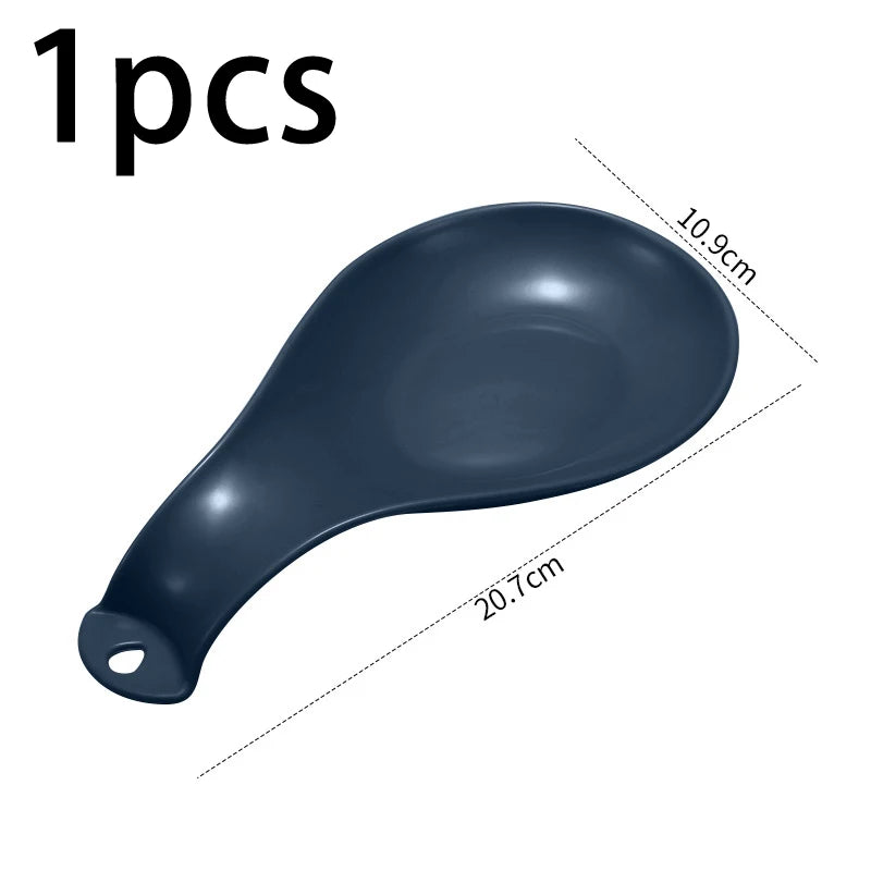 Spoon Rest Large Ceramic Spoon Holder Heat-Resistant Cooking Spoon Rest Coffee Spoon Holder Dishwasher Safe Ceramic Spoon Rest Peaceful Pleasures Health and Wellness B6