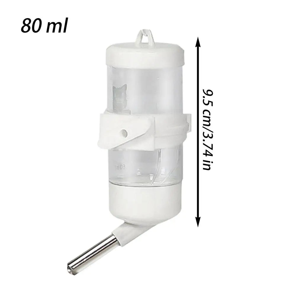 80ml Small Pet Water Bottle – Leak-Proof Hamster Dispenser