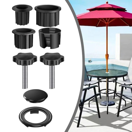 Patio Umbrella Base Bracket Kit – Pipe Sleeve & M8 Bolts Umbrella Base Accessory Oasis Select